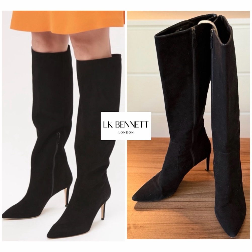 L.K. Bennett Suede Knee High Boots (US 11)